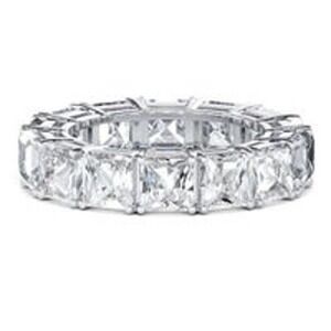 Italo Eternity Created White Wedding Band - Size 7.75